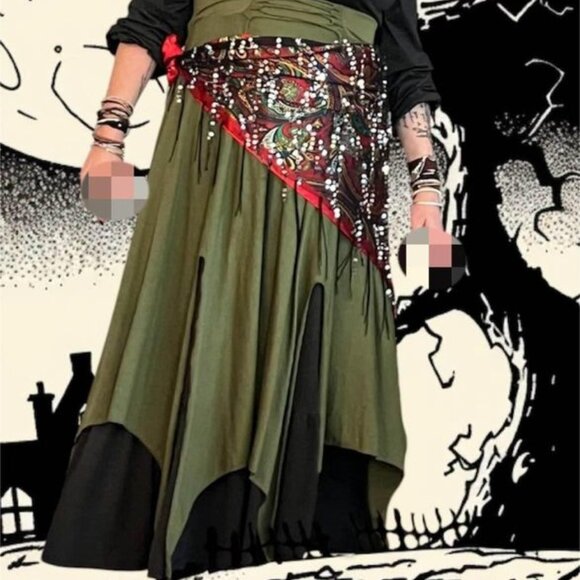 Fortune Teller/Gypsy Costume, Halloween or Dress-Up Fun, Boho Style, Accessories - Picture 2 of 9